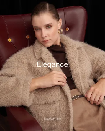 A model showcasing an elegant dress
